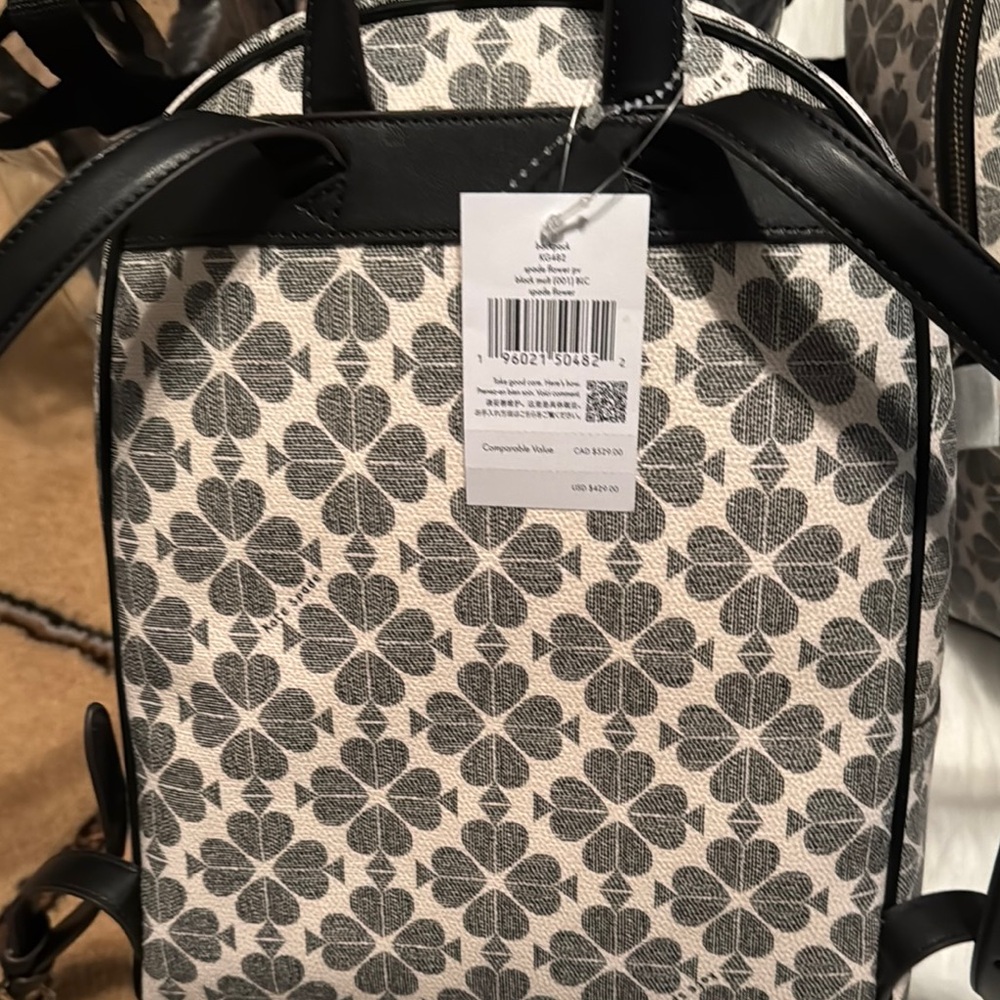 Black and White Patterned Women's Bag